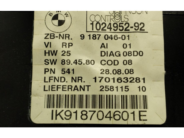 Přístrojová deska  BMW 1 E81 E87 2008 9187046  