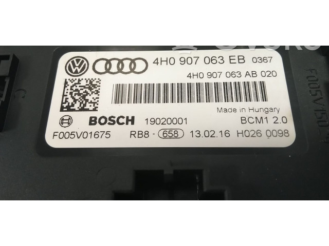Модуль управления BSM 4H0907063EB, 4H0907063EK   Audi A8 S8 D4 4H    