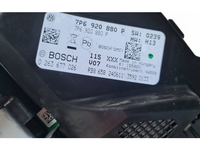 Панель приборов 7P6920880P, 0263677026   Volkswagen Touareg II       
