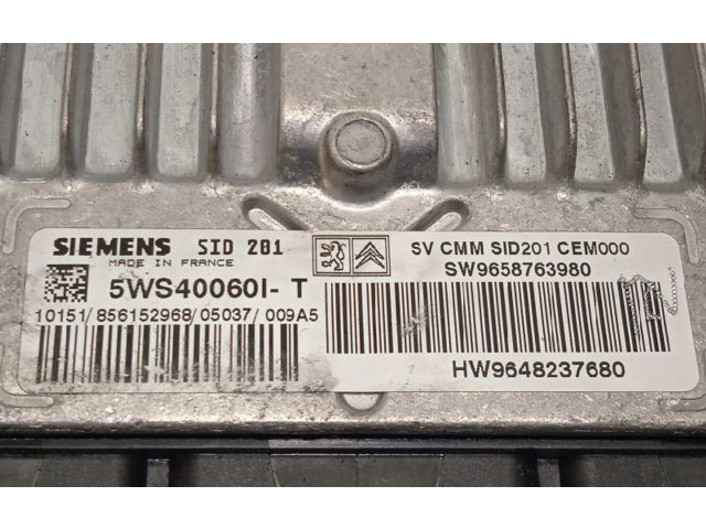 Řídící jednotka 9648237680, 5WS40060IT   Peugeot 607 2005