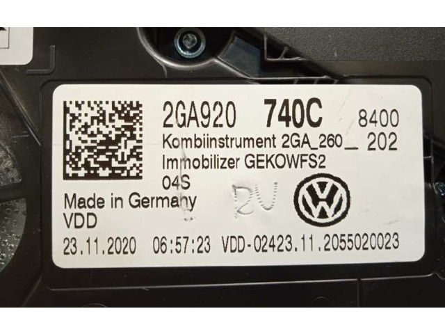 Přístrojová deska  Volkswagen T-Roc 2020 2GA920740C  