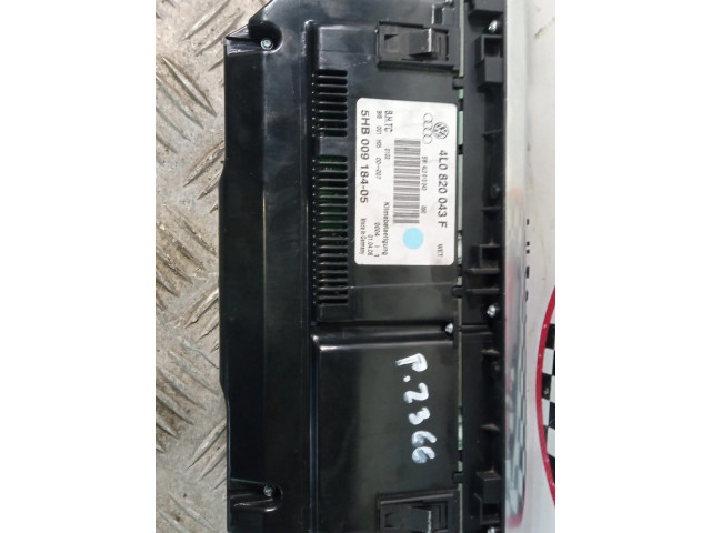 Блок управления климат-контролем 4L0820043F, 5HB009184-05   Audi Q7 4L