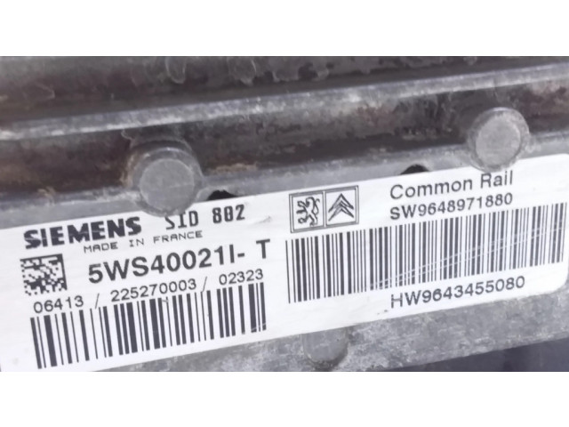 Řídící jednotka 9648971880, 9643455080   Citroen C3 2007