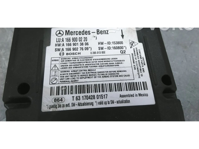 Блок подушек безопасности A1669000220   Mercedes-Benz GLE (W166 - C292)