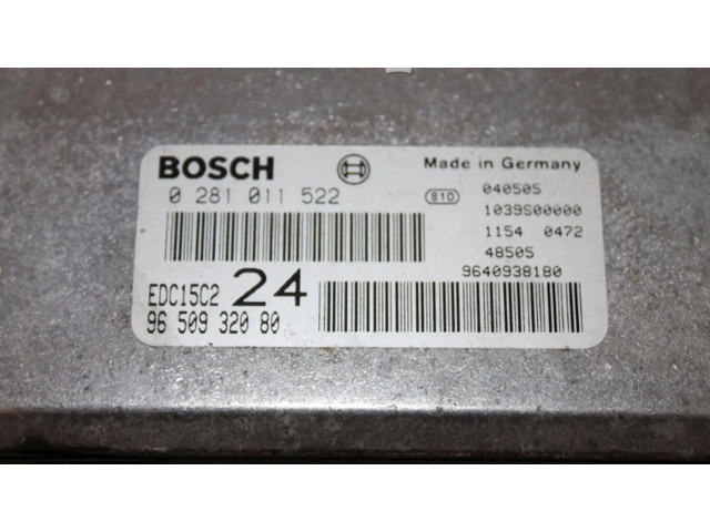 Řídící jednotka 9650932080, 0281011522   Lancia Phedra 2004
