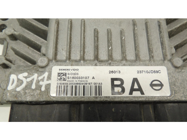 Řídící jednotka 23710JD59C, S180033107A   Nissan Qashqai 2009
