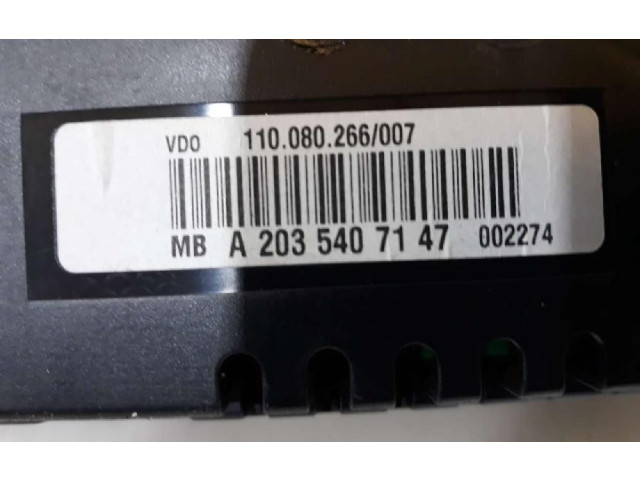 Přístrojová deska  Mercedes-Benz C W203 2001 A2035407147, A2035407147  