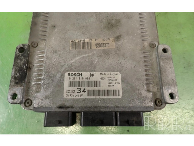Řídící jednotka 9645534380 0281010880   Peugeot 607 2002