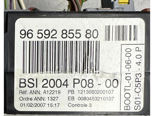 Pojistková skříňka Модуль кузова 9659285580, 2004P0800   Peugeot 207 2007