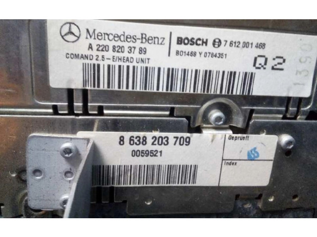 Турбина Радио/ проигрыватель CD/DVD / навигация Mercedes-Benz S W220  A2208203789, A2208203789         