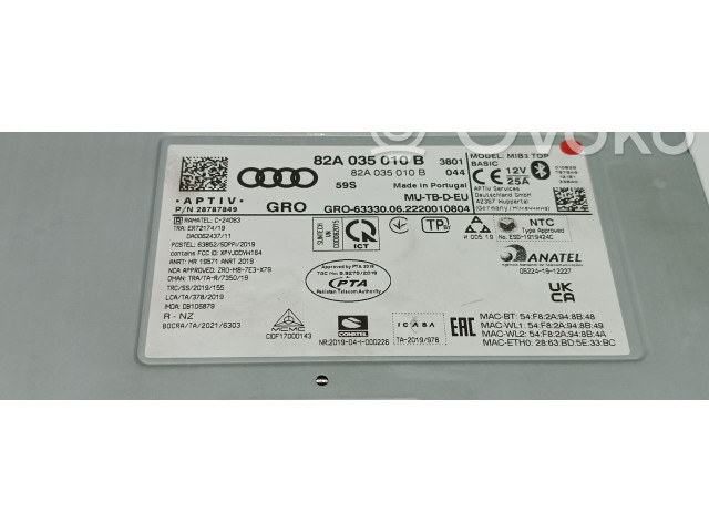 Радио/ проигрыватель CD/DVD / навигация 82A035010B   Audi Q3 F3   