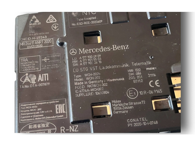 Pojistková skříňka Модуль кузова S707, A1779000909   Mercedes-Benz A W177 2020