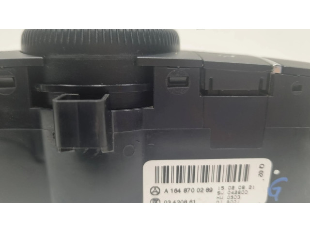 Блок управления климат-контролем A1648700289, 1648700289   Mercedes-Benz ML W164