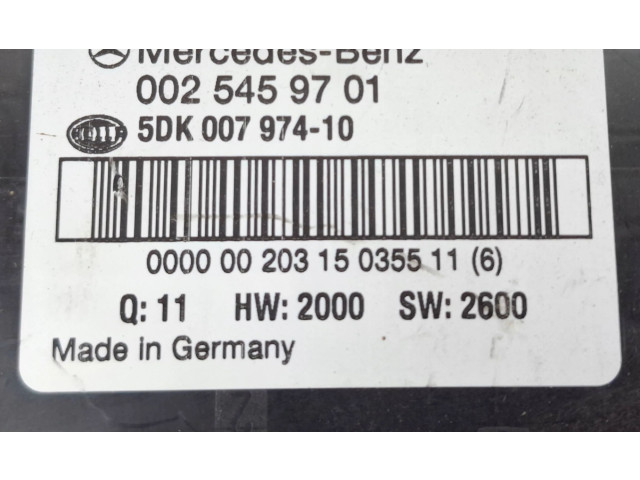   Pojistková skříňka 0025459701   Mercedes-Benz C AMG W203 2001
