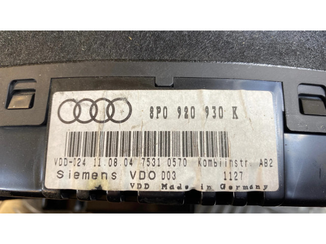 Панель приборов 8P0920930K   Audi A3 S3 8P       