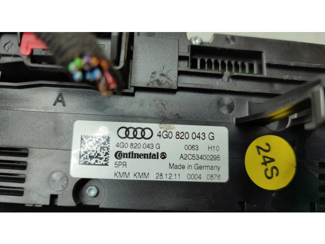 Блок управления климат-контролем 4G0820043G   Audi A6 S6 C7 4G