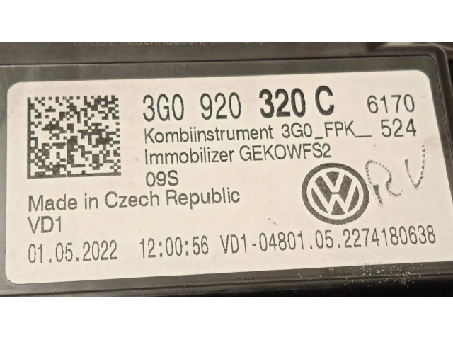 Панель приборов 3G0920320C   Volkswagen Tiguan       