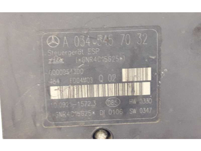 Jednotka ABS A0044312512, A0345457032   Mercedes-Benz C W203 2000