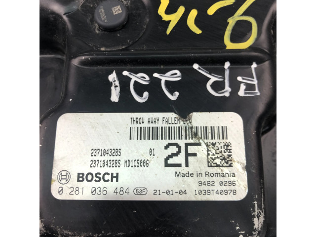 Řídící jednotka 237104328S, 0281036484   Dacia Dokker 2012