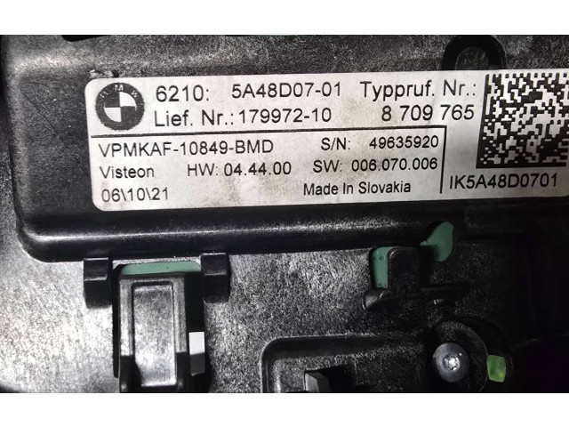 Přístrojová deska  BMW 3 G20 G21 2020 5A48D0701, 8709765  