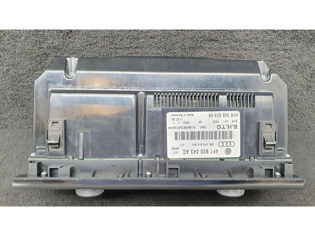 Блок управления климат-контролем 4F1820043AC, 4F0910043   Audi A6 S6 C6 4F