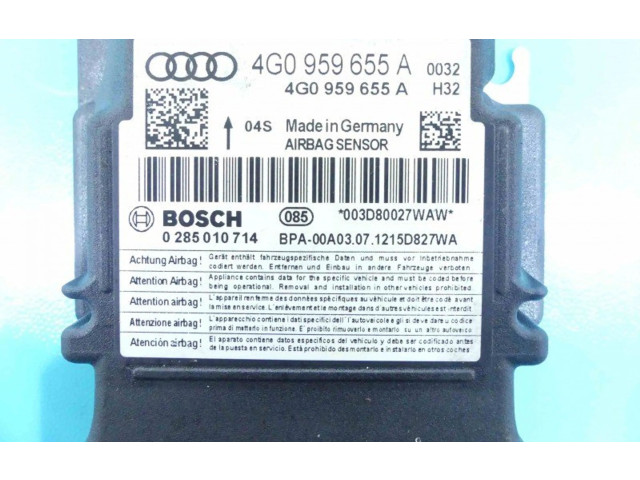 Блок подушек безопасности 4H0959655C, 0285010856   Audi A6 S6 C7 4G