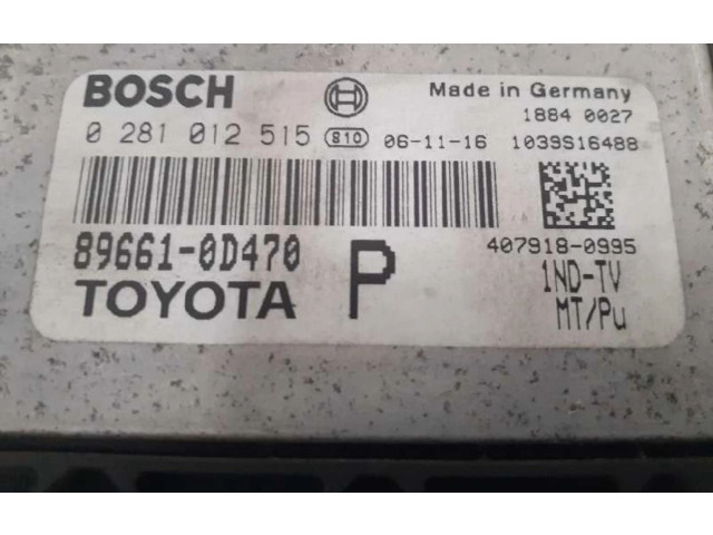 Řídící jednotka 896610D470   Toyota Yaris 