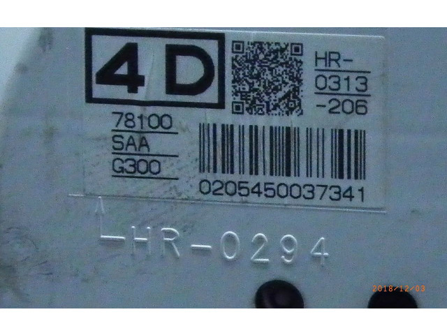 Přístrojová deska  Honda Jazz 2008 78100SAAG300  