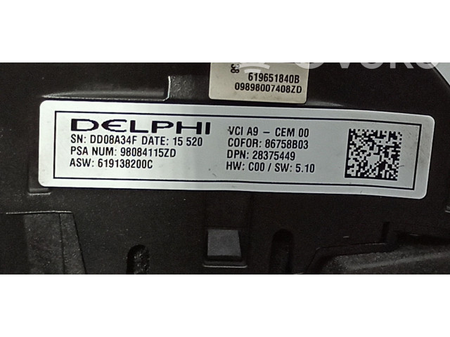 Volant Peugeot 2008 I 2015 98007408ZD, 98084115ZD  