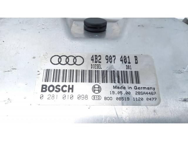 Блок управления двигателя 4B2907401B, 28SA4467   Audi A6 S6 C5 4B