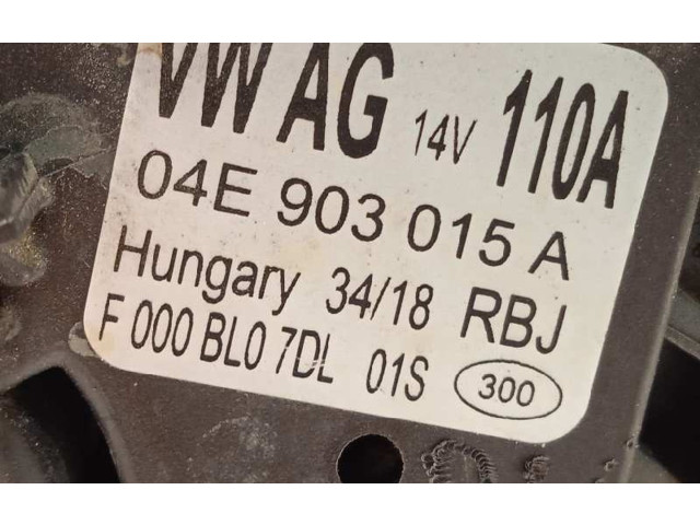 Генератор 04E903015A, F000BL07DL   Volkswagen Polo VI      