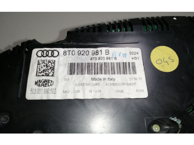 Přístrojová deska  Audi A5 8T 8F 2010 8T0920981B  