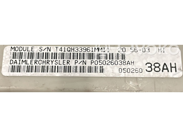 Блок предохранителей P05026038AH, P05026038AH   Jeep Cherokee III KJ    