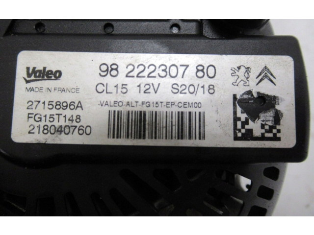 Генератор 9822230780   Peugeot 5008      