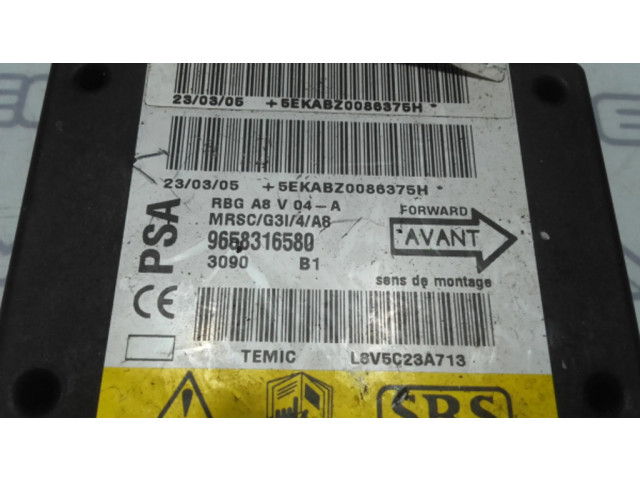 Блок подушек безопасности 9658316580   Citroen C3