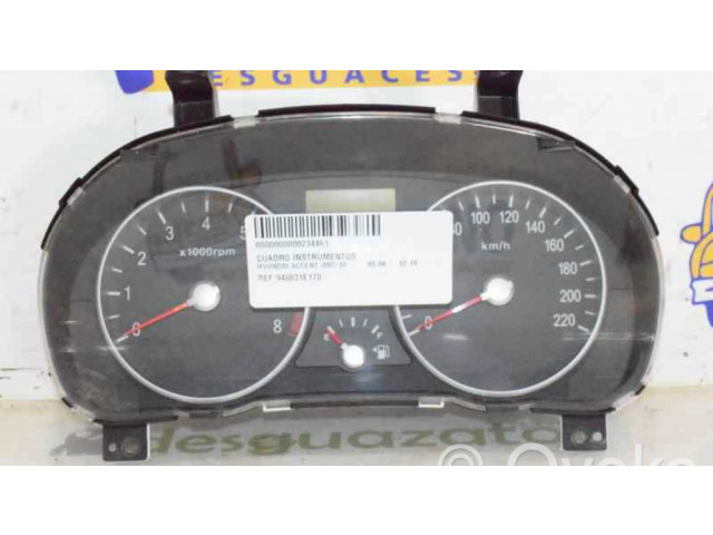 Přístrojová deska  Hyundai Accent 2005 940031E160  