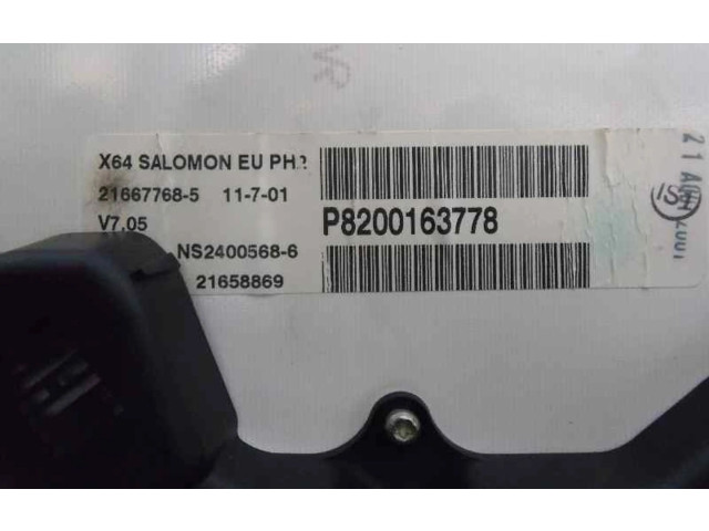 Панель приборов 8200163778, 8200038777   Renault Scenic RX       