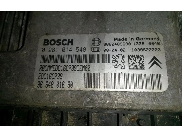 Řídící jednotka 0281014548, 0281014548   Peugeot 807 2006
