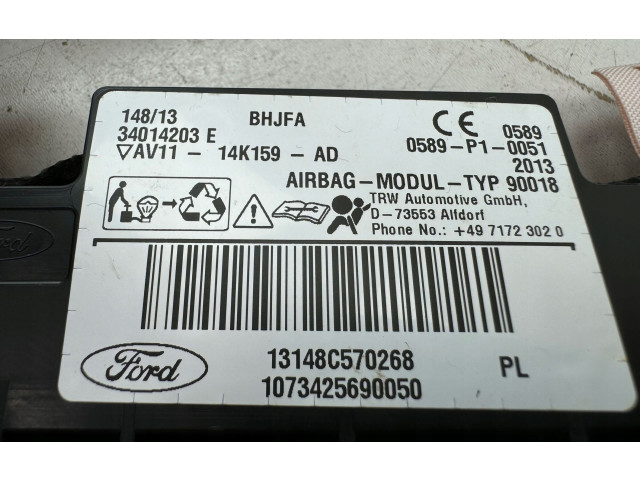 Боковая подушка безопасности AV1114K159AD, 14K159   Ford B-MAX