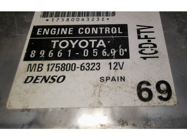 Řídící jednotka 8966105690, 1758006323   Toyota Avensis T250 2004