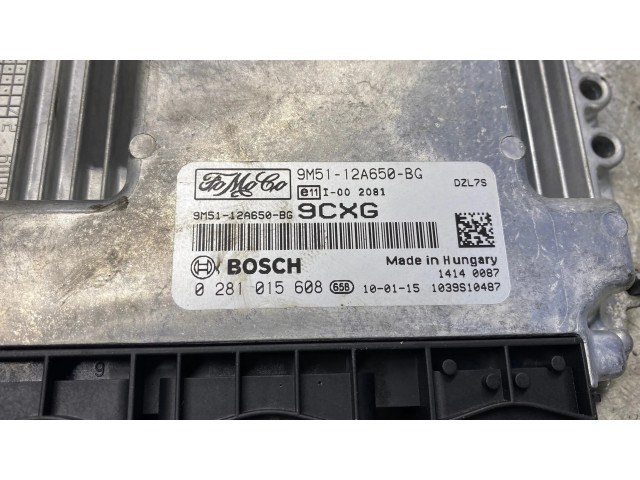 Блок управления двигателя 9M5112A650BG, 0281015608   Ford Focus