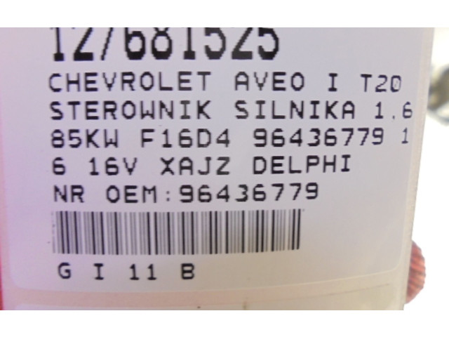 Řídící jednotka 96436779, 96436779   Chevrolet Aveo 2006