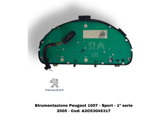 Панель приборов    Peugeot 1007       
