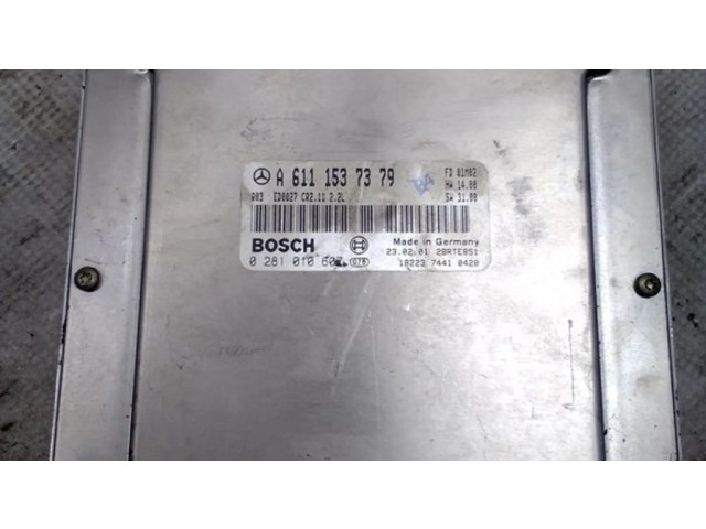 Řídící jednotka A6111537379, 0281010607   Mercedes-Benz C W203 2003