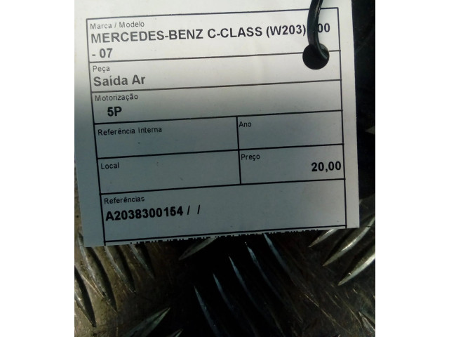 Přístrojová deska  Mercedes-Benz C W203  A2038300154  