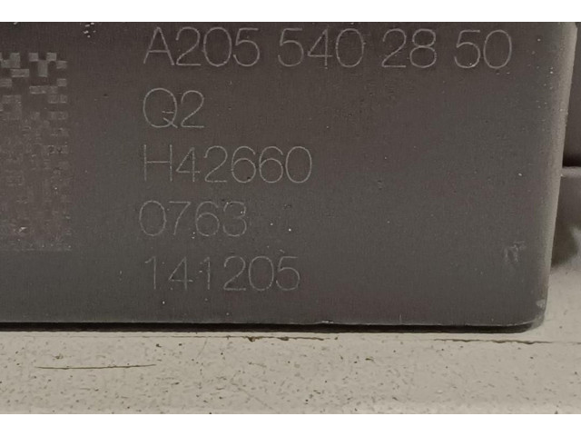   Pojistková skříňka A2055402850   Mercedes-Benz C W205 2017