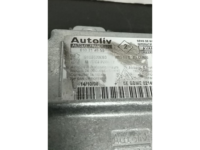 Блок подушек безопасности 9665100080, 610714900   Peugeot 308 SW 