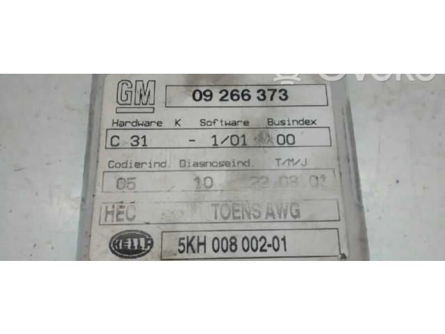 Блок управления двигателя 09266373, MODULOELECTRONICO   Opel Omega B2