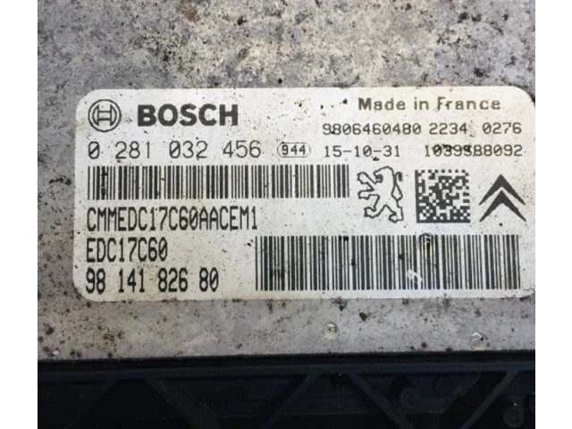 Řídící jednotka 9806460480, 0281032456   Peugeot 2008 I 2017