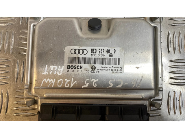 Блок управления двигателя 8E0907401P, 1039S01060   Audi A6 S6 C5 4B